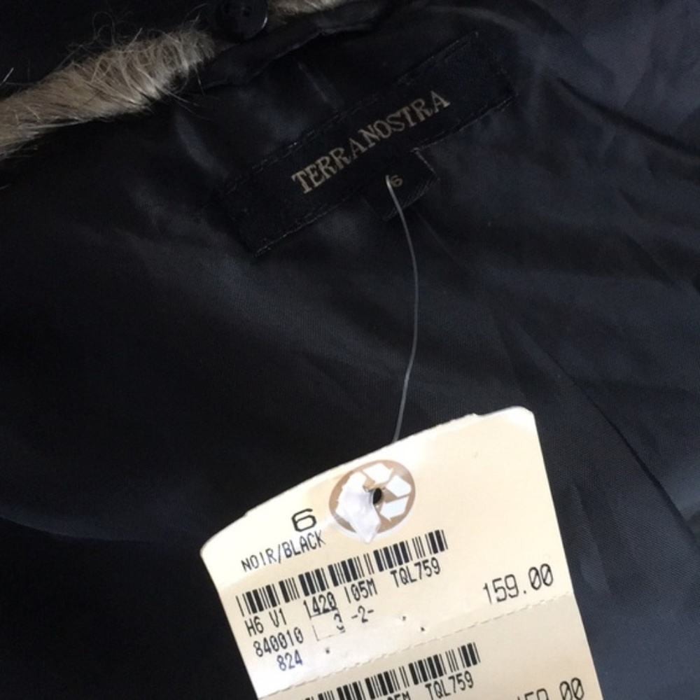 NWT TERRA NOSTRA blazer with removable collar Sz 6 - Picture 6 of 7
